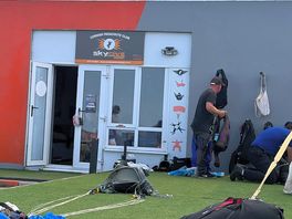Skydiving centre on site