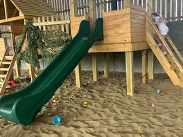 Kids play area outside but under cover