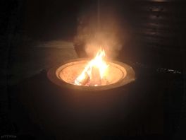 Firebowl in the evenings