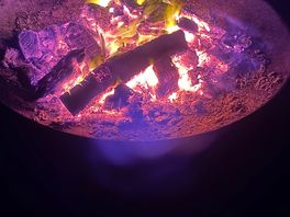 Enjoying watching the stars beside the warmth of the fire pits!