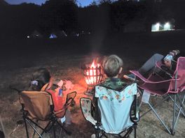 Evening campfire