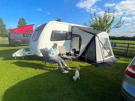 Our set up in the sun