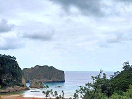Vistas de la playa desde una ruta super bonita que sale de al lado del camping