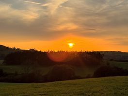 Sunset from the top field