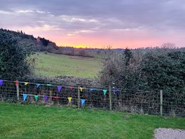 Beautiful sunset from the accommodation