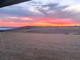 Sunset from our tent