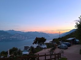 Sunrise over the site