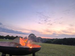 Sunset campfire