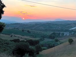 Tramonto dal campeggio