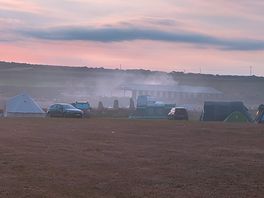 Burning of waste, creating an early