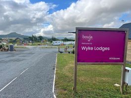 Welcoming sign on arrival