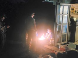 Camp fire 🔥 on site good night