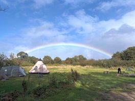 Rainbow over the campsite :)