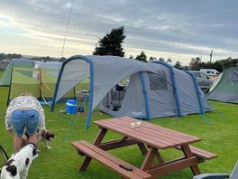Tent up ready to roll