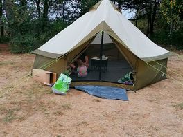 Our tent which did not withstand the wind and rain