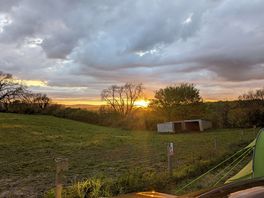 Sunset at the site