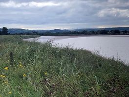 View of river severn from site.