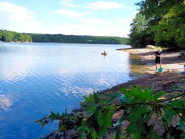 The lake beside the campsite