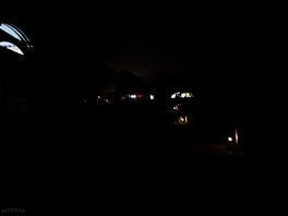 Dark next to facilities