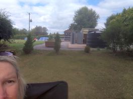Camping kitchen, shower toilet blocks