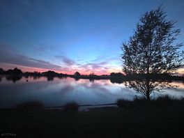 Sunset over the lake