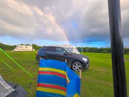 Little rainbow on the last night of our stay