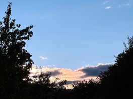 Sunset after a showery day.