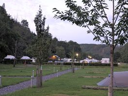 Tent camping area