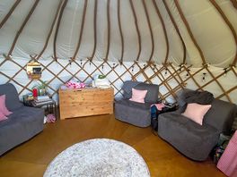 The yurt we stayed in