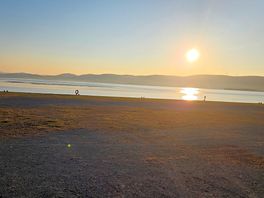 View from the site early morning sunrise over the estuary