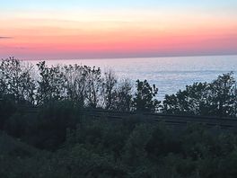 Sunset from pitch