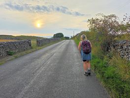 Road outside stellas campsite