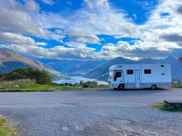 You have to go over rather a large hill to get to this campsite. this is view from the top.