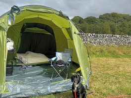 Our tent set up