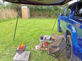 Composting toilet for each pitch & loads of space.