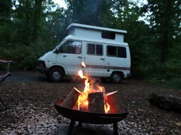 Our van and the firepit