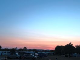 Beautiful sunset on our last night.