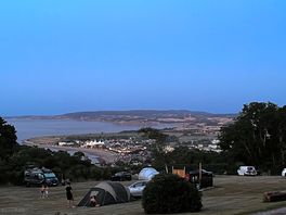 View across campsite