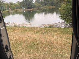 View from campervan door