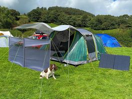 The pitch set up, didn’t take more of the site unfortunately