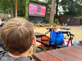 Late afternoon outdoor kids film