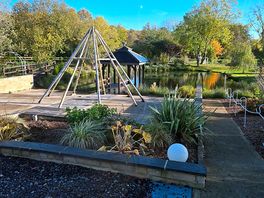 Lake opposite restaurant