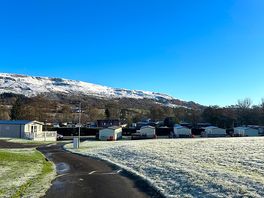 Snow topped mountains