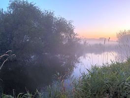 View of the river at 5am