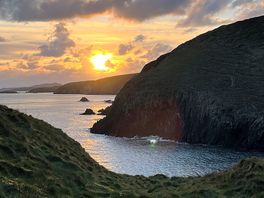 View across the road on coastal path