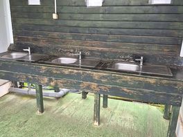 No hot water at the dish washing facilities