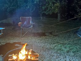 Can’t beat a camp fire under the stars