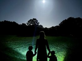 A moonlit walk back to the van