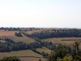 View of the campsite from musbury castle