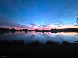 Sunset over the lake